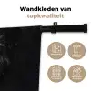 Leeuw - Gesplitst - Zwart - Lijn Wandkleed katoen klein -sfeer2