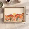 Landschap - Heuvels - Zonsondergang Dienblad Rechthoek middel -USP_Formaat