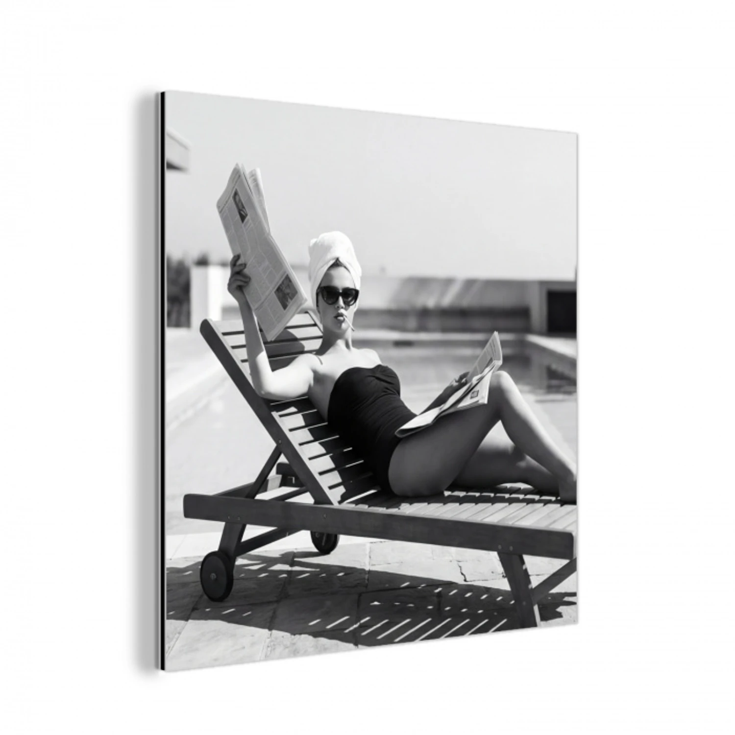 Glamour - Modern - Zwart - Wit aluminium wit klein -3d