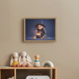 Tovenares - Magisch - Blauw - Toveren Light Box met batterij (Wandlamp kind) middel -sfeer2_kind