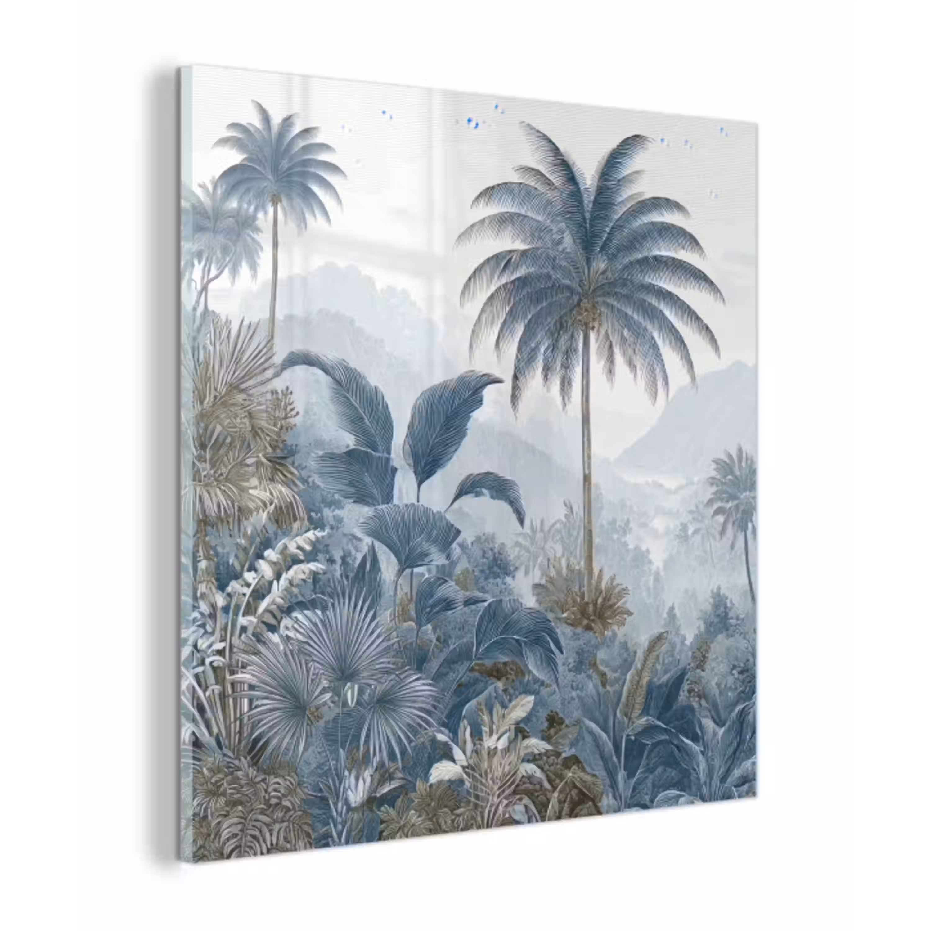 Jungle - Modern - Blauw - Groen plexiglas 5mm klein -z3d