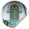 Deur - Patronen - Planten Wandcirkel behangsticker klein -3d