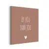 Quotes - Ik hou van jou - Spreuken aluminium wit klein -3d