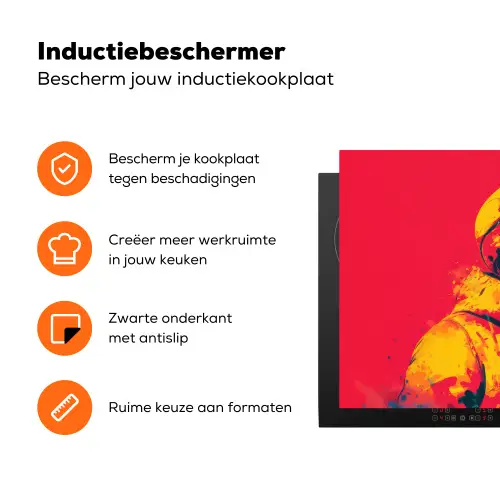 Zonnebril - Schedel - Jas - Rood Inductie beschermer vinyl 3mm klein -zzzzzzz-td-ups