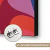 Vormen - Bochten - Kleurrijk - Abstract Textielframe zwart klein -USP_ophangsysteemNL