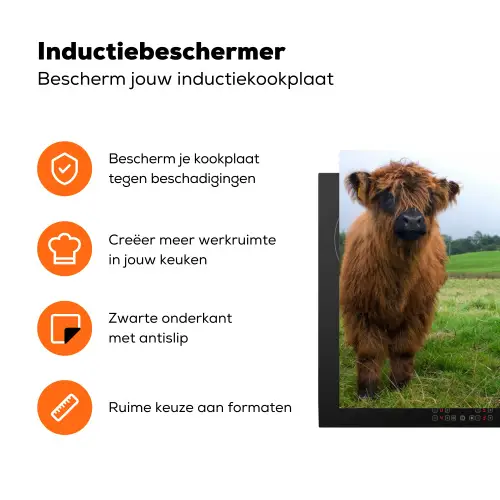 Duo van de Weide Inductie beschermer vinyl 3mm klein -zzzzzzz-td-ups