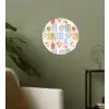 Zee - Sfeer - Mozaïek - Wijn Wandcirkel behangsticker klein 186 -sfeer2