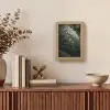 Blad - Groen - Nerven - Regendruppels Light Box met kabel (Tafellamp) klein -sfeer2