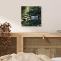 Beek - Waterval - Natuur - Groen aluminium wit klein -sfeer3