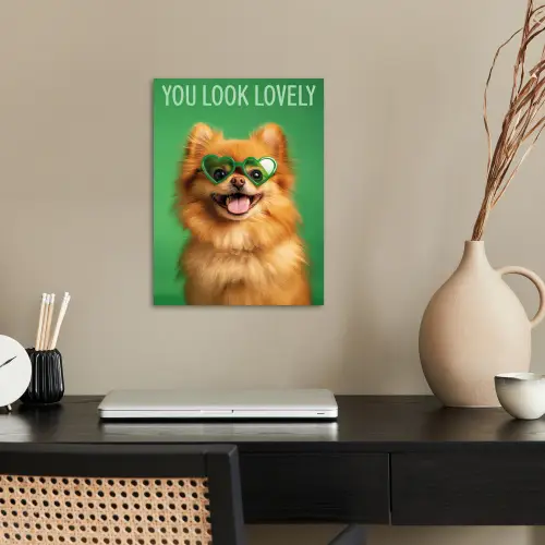 Hond - Zonnebril - Valentijn - Love poster papier klein -sfeer1