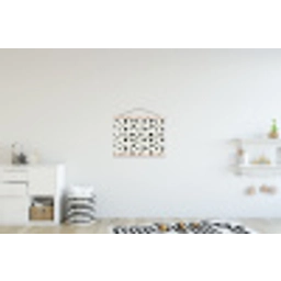 Grafisch - Modern - Zwart textielposter latten blank klein 122 -kinderkamer