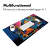 Graffiti - Kleuren - Oog - Kunst Muismat XXL klein -sfeer4