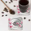 Bloemen - Tunnel - Abstact - 3D effect onderzetter kurk middel -sfeer2