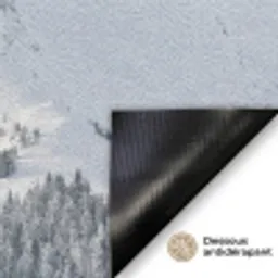 Berg - Sneeuw - Winter - Natuur - Wit Deurmat klein -antislip_FR