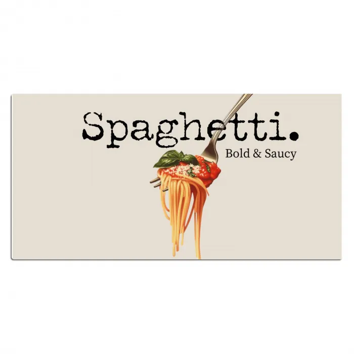 Spaghetti - tomatensaus - Parmezaanse kaas Muismat XXL klein -3d_leeg