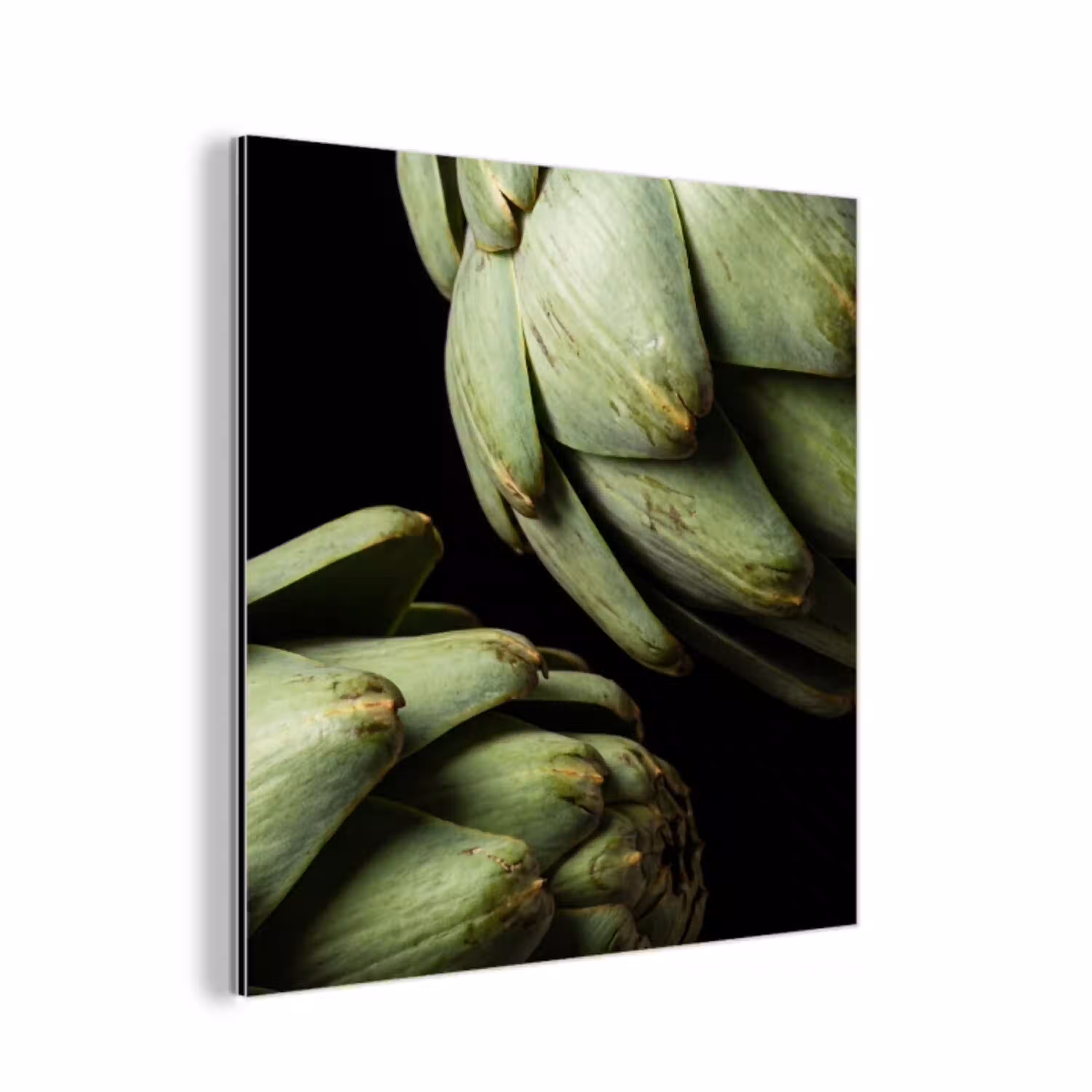 Artisjok - Groen - Eten aluminium wit klein -3d