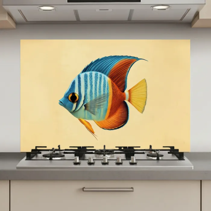 Vis - Vinnen - Blauw - Ogen keuken achterwand spatscherm klein -3d_website
