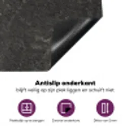 Verleden in Beton Geëtst Inductie beschermer vinyl 3mm klein -zzzzzzz-cc-onderkant