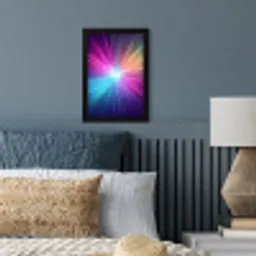 Abstract - Light - Burst - Modern - Colorful fotolijst zwart zonder passe partout klein -sfeer3