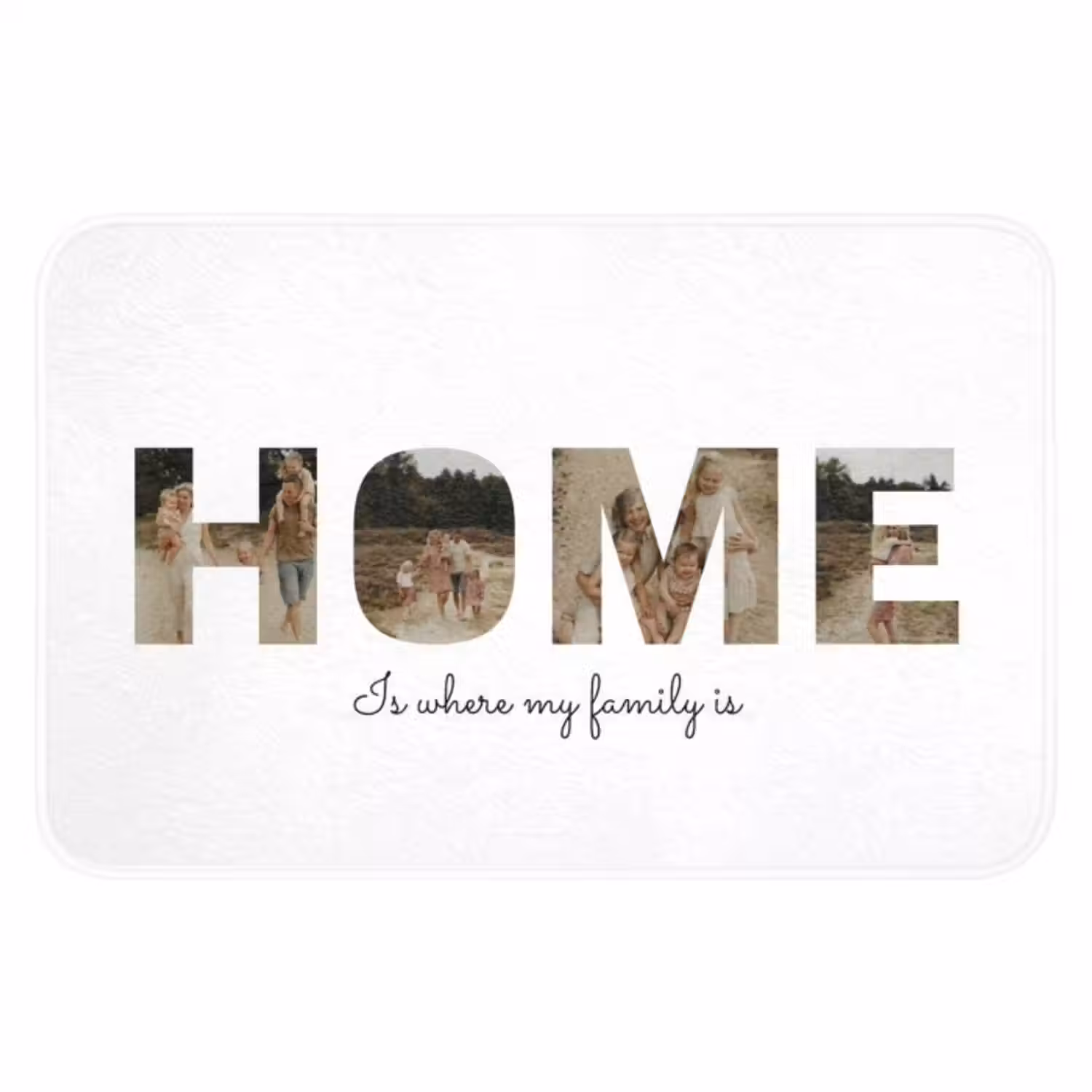 Gepersonaliseerde badmat - Home - Lettercollage