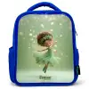 Dansende fee in groen licht Kinderrugzak - Blauw middel -3d