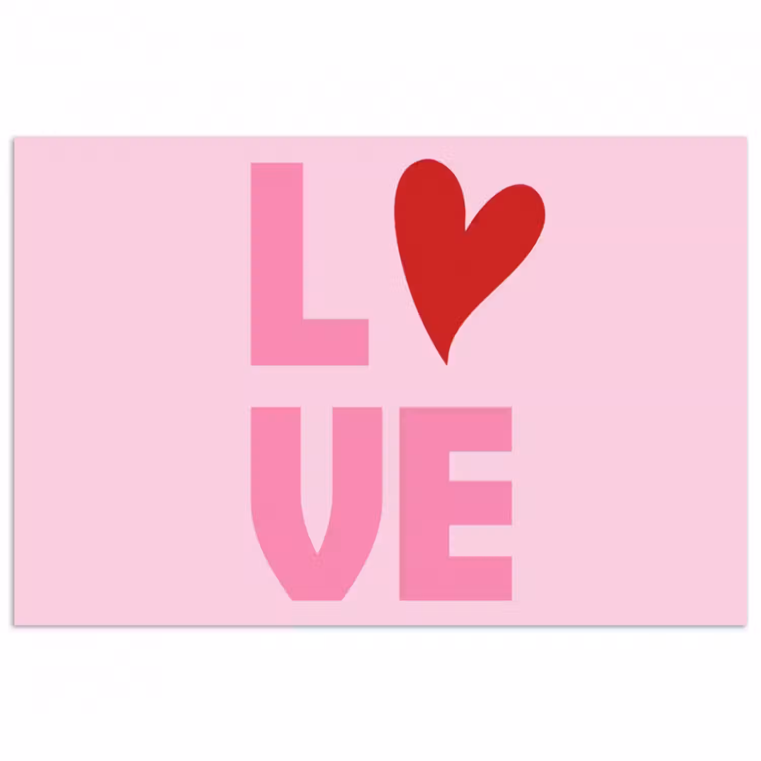 Poster - Liebe - Rosa - Herz - Valentinstag
