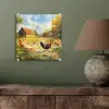 Kippen - Landelijke rust - Natuur plexiglas 5mm klein -sfeer3