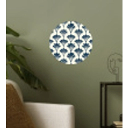 Klassiek - Motief - Blauw Wandcirkel behangsticker klein 186 -sfeer2