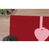 Love - Rood - Blokletters muismat rubber klein -closeup