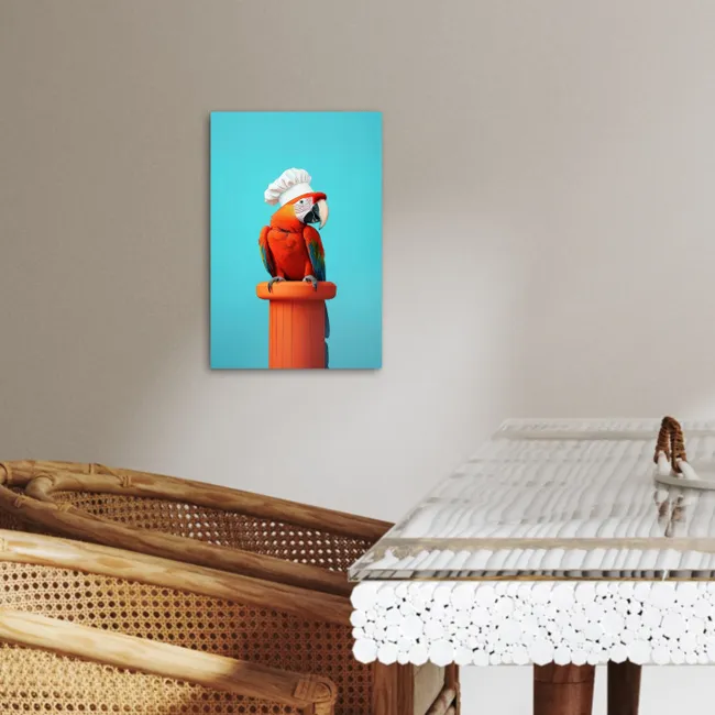 Ara - Koksmuts - Sokkel - Grappig KitchenYeah - Keuken - Canvas klein -sfeer3