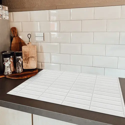 Metro - Tegels - Wit Inductie beschermer vinyl 3mm klein 276 -sfeer3
