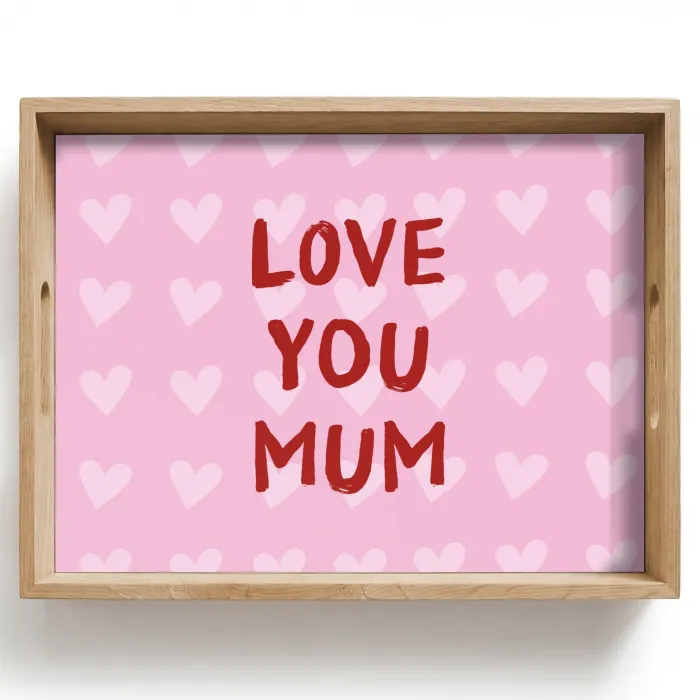 Love - Quote - Moeder - Rood Dienblad Rechthoek middel -z3d_shopping