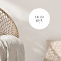 Spreuken - Little girl - Meisje - Kinderen  - Quotes Wandcirkel behangsticker klein -sfeer4