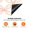 Koraalkleur - Vlechtmotief - Wit Inductie beschermer vinyl 3mm klein 276 -zzzzzzz-td-onderkant