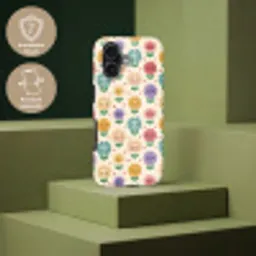 Bloemen - Hartjes - Kleurrijk Toughcase MagSafe Apple iPhone 17 klein 1017 -USP_PrintM_DE