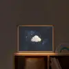 Wolkje - Gezichtje - Sterren - Donkerblauw Light Box met batterij (Wandlamp kind) middel -sfeer1_kind