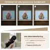 Kat - Handdoek - Washand - Zeep Light Box met batterij (Wandlamp) middel -USP_dimbaarNL