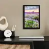 Lavendel - Bloemen - Zonsondergang - Paars - Weide fotolijst zwart zonder passe partout klein -sfeer1