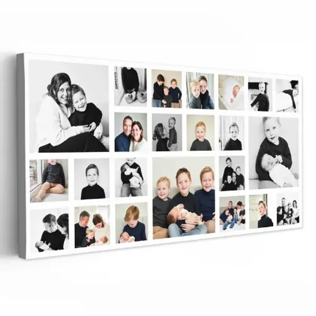 Canvas collage - Liggend - 23 foto's