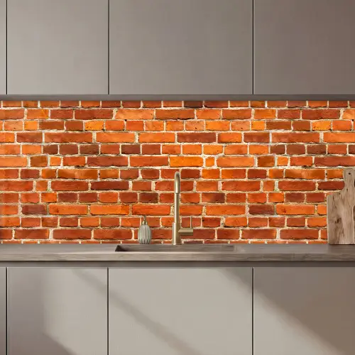 Bakstenen - Muur - Rood keuken achterwand 2 middel 871 zz_3dshopping
