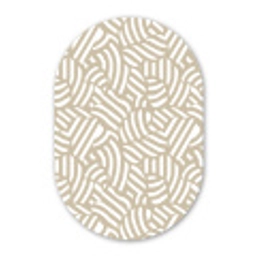 Abstract - Modern - Beige Wandcirkel Ovaal Forex klein 630 -3d