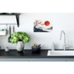 Kersenbloesem - Oosters - Rood Muursticker klein -keuken