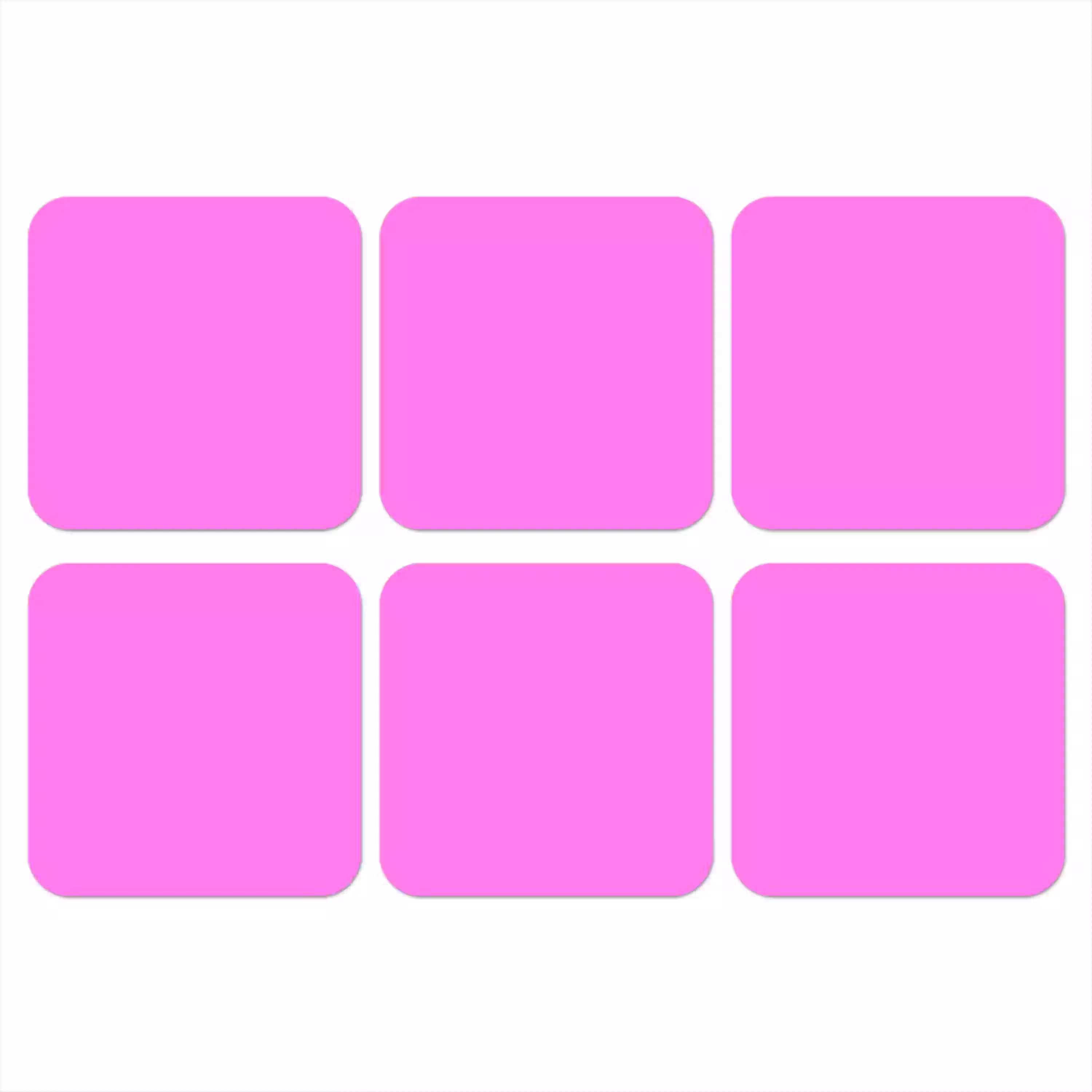 Bright - Orchid - Roze onderzetter kurk middel 366 -3d