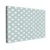 Hartjes - Blauw - Patroon - Strepen Tuinposter op houten frame 2 cm dik klein 845 -3d