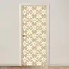 Bloemen - Patroon - Beige deurposter klein 289 -3d_beige