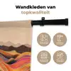 Zon - Kleurrijk landschap - Bergen Wandkleed katoen klein -sfeer2
