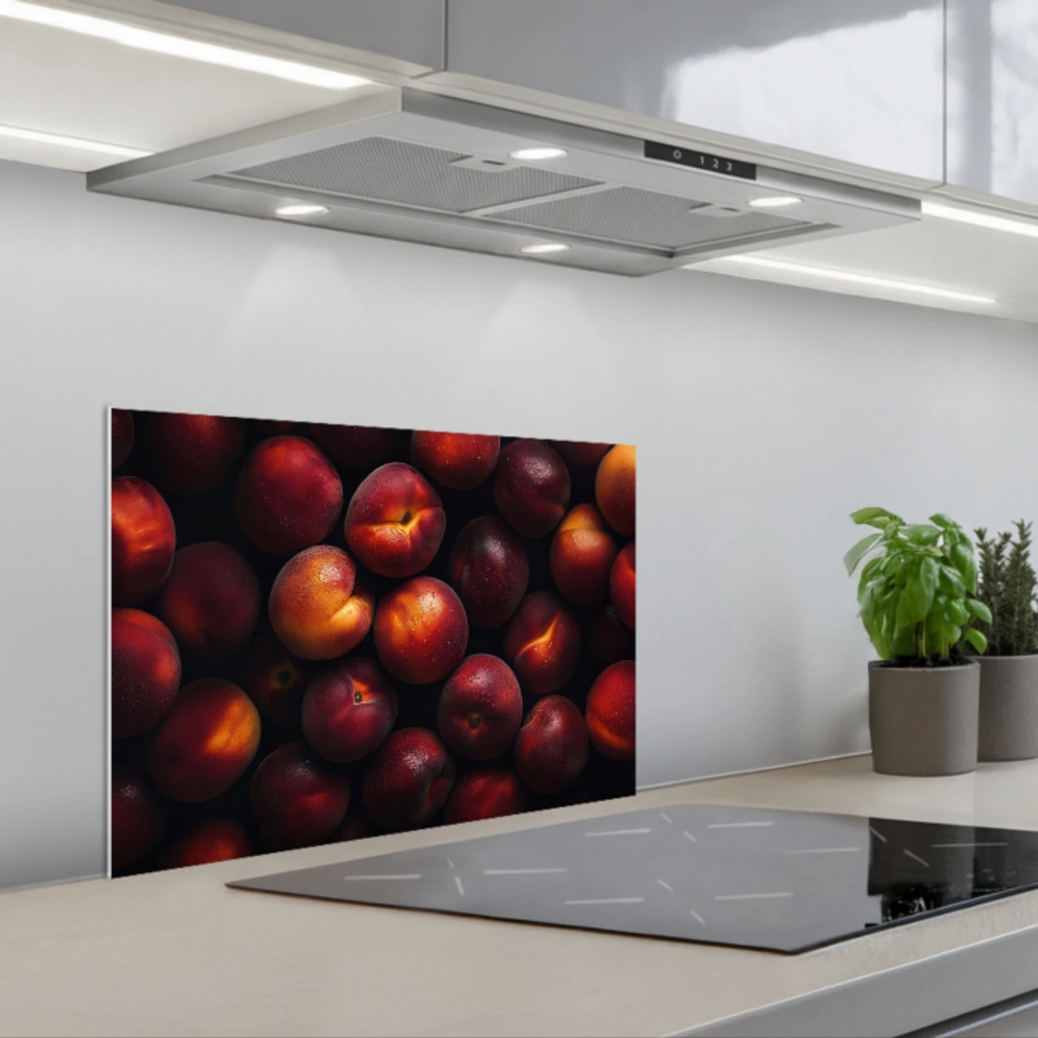 Fruit - Close up - Nectarines keuken achterwand spatscherm klein -3d_schuin