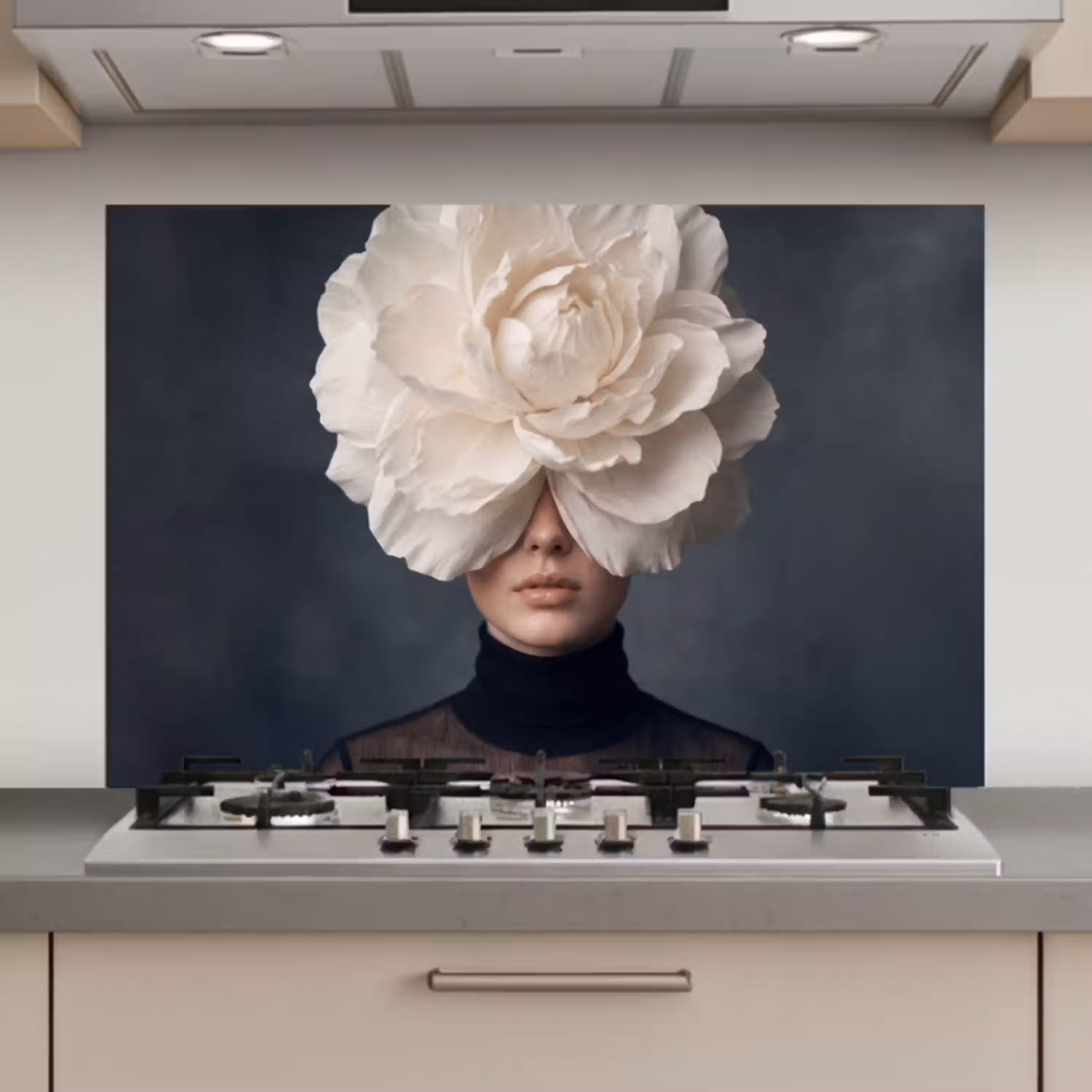 Portret - Mysterieus - Wit keuken achterwand spatscherm klein -3d_website