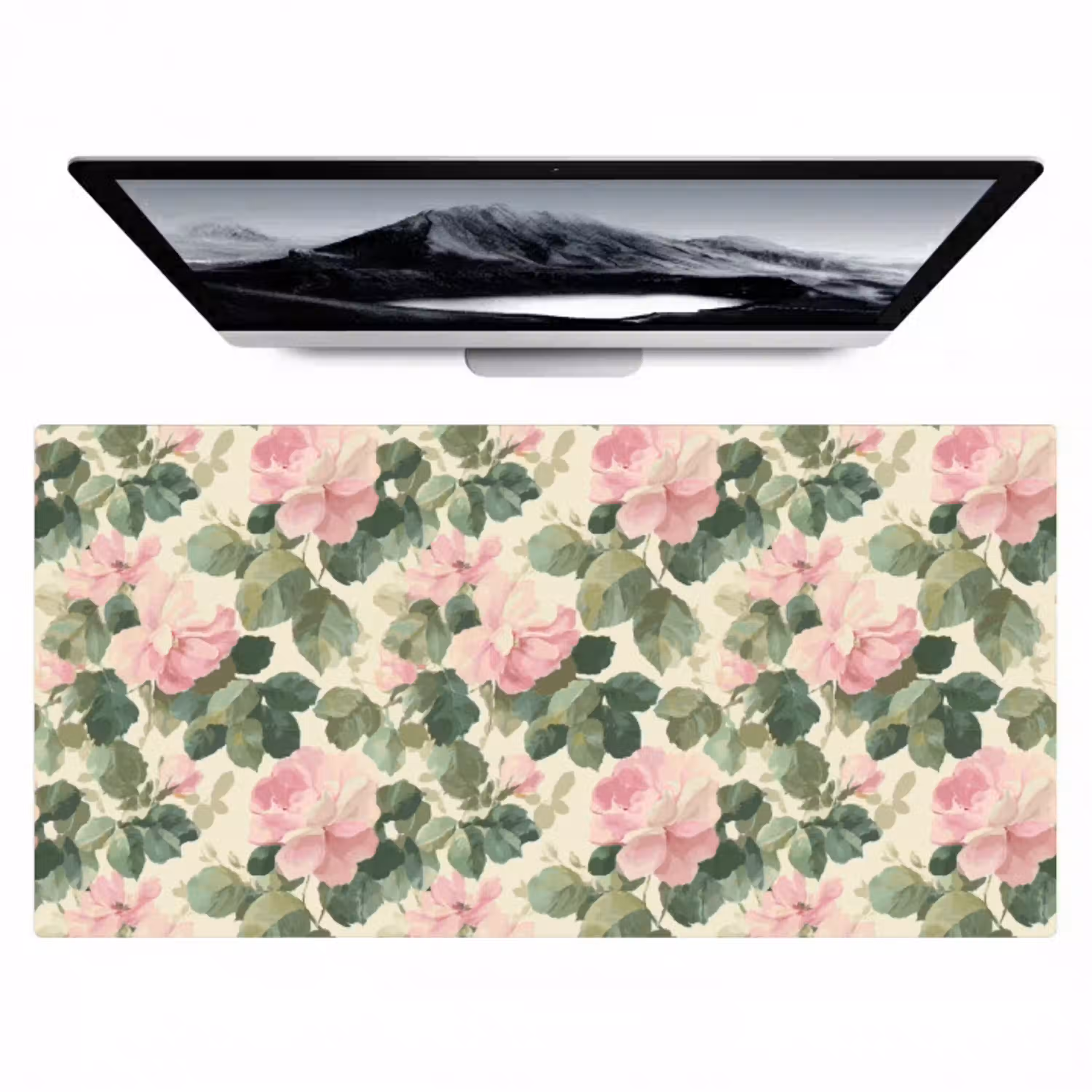 Rozen - Botanisch - Roze Muismat XXL klein 681 -zzz3d