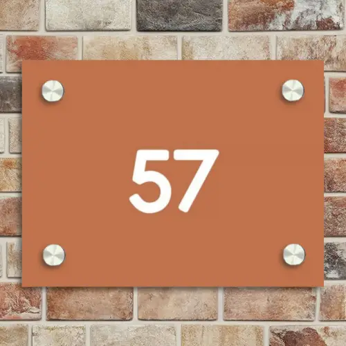 Terracotta - Traditioneel Naambord Rechthoek middel -sfeer3